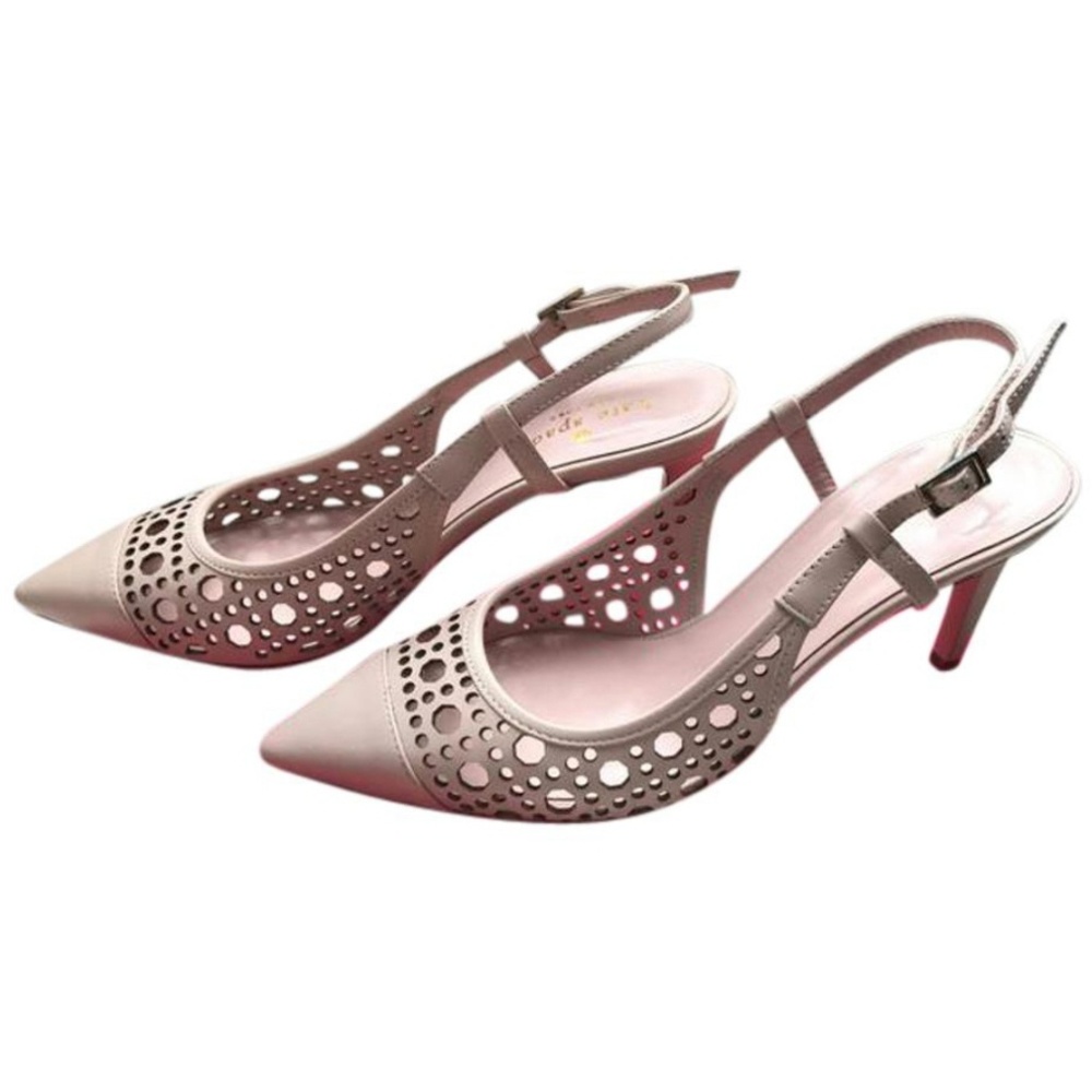 Kate Spade Nude Pointed Toe Sling Back Pumps
